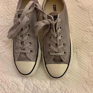 Converse White and Gray All Star Sneakers Size 6
